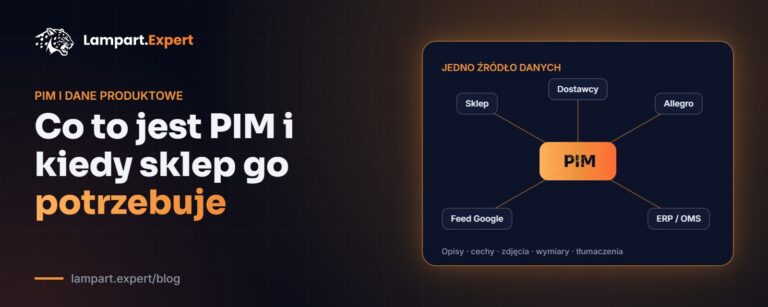 PIM jako jedno źródło danych produktowych dla sklepu, Allegro, feedu Google, ERP i dostawców