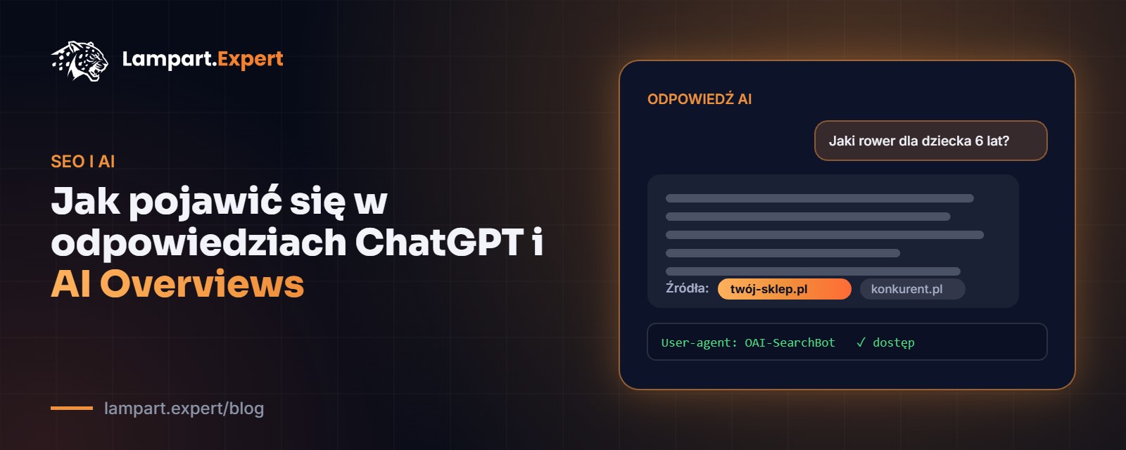 Odpowiedź AI cytująca sklep jako źródło oraz dostęp robota OAI-SearchBot w robots.txt
